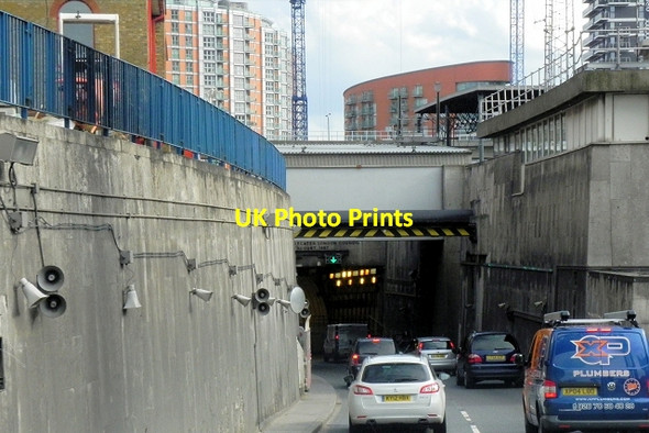 Photo 6"x4" A102 Northern Approach to the Blackwall Tunnel Poplar\/TQ3780 c2013