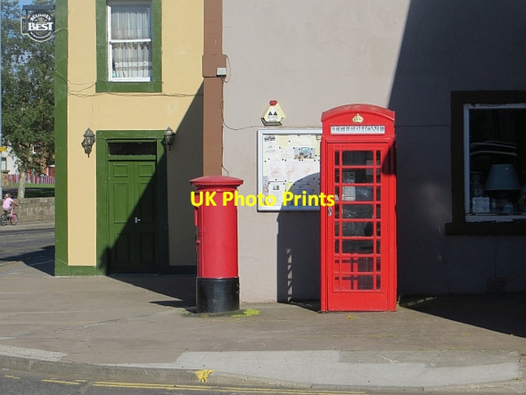 Photo 6"x4" Telephone box, Greenlaw Greenlaw\/NT7146 c2013