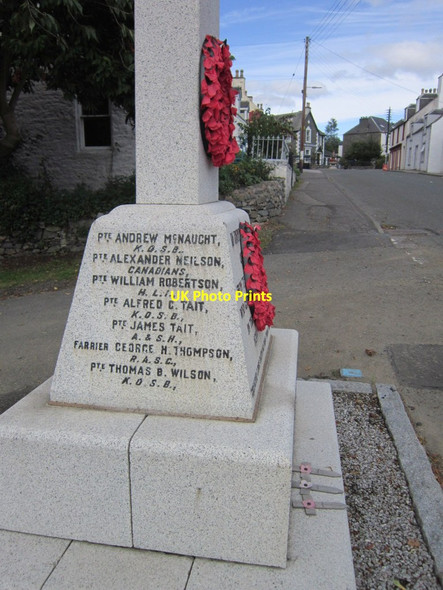 Photo 6"x4" The War Memorial at St John's Town Dalry St John's Town of Dalry c2013