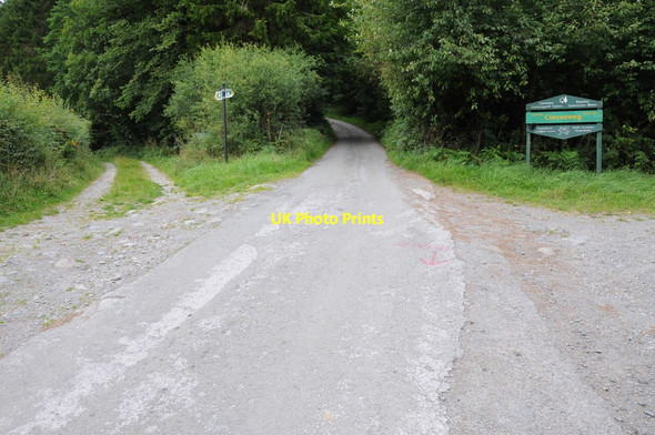 Photo 6"x4" Road entering Clocaenog Forest Pentre-llyn-cymmer c2013
