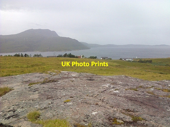 Photo 6"x4" Looking Across the mouth of Loch Broom at Rhue Rhue c2013