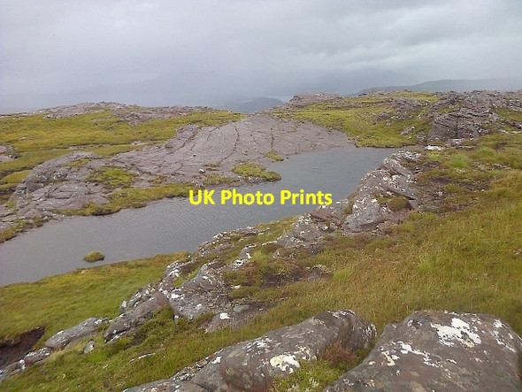 Photo 6"x4" Lochan, Summit of Beinn nam Ban Dundonnell c2013