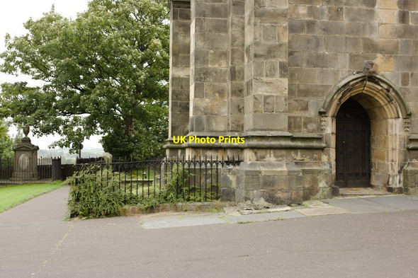Photo 6"x4" Buttress and Door, St Mary's Church Lancaster c2013