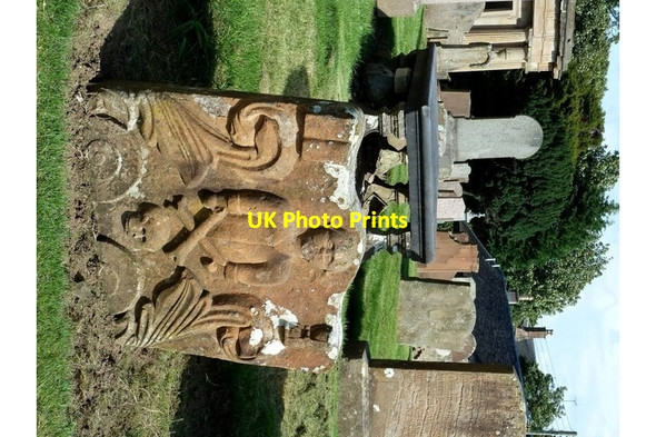 Photo 6"x4" John Gibson's Grave St Quivox c2013