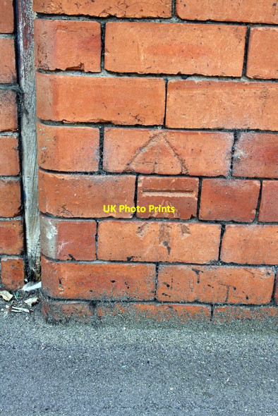 Photo 6"x4" Benchmark on works on Sayner Lane Leeds\/SE3034 c2013