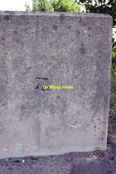 Photo 6"x4" Benchmark on railway bridge parapet, Dewsbury Road Leeds\/SE3034 c2013