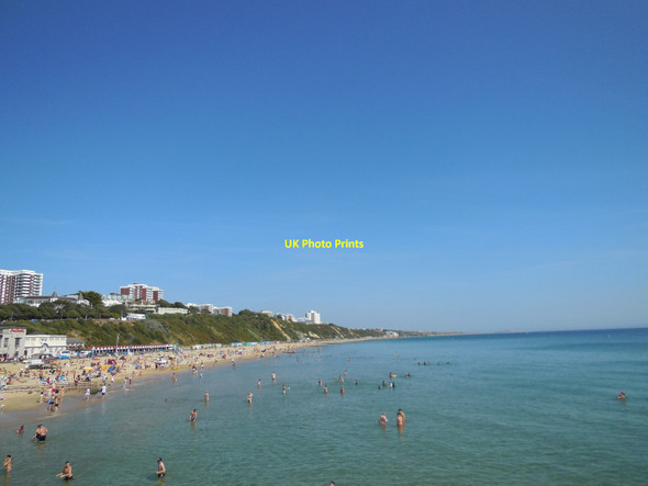 Photo 6"x4" Looking East from Bournemouth Pier Bournemouth c2013