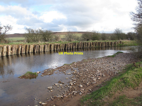 Photo 6"x4" Wooden piles on Wooler Water Wooler c2013