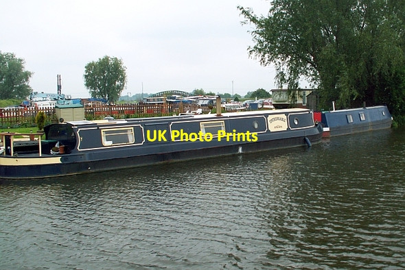 Photo 6"x4" Boats moored at Pope's Corner Marina Padney\/TL5474 c2006