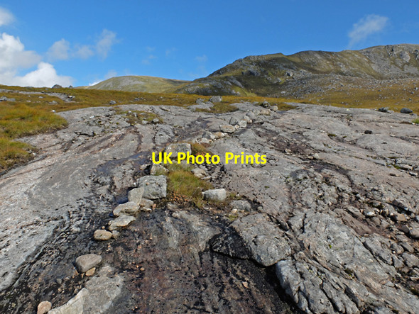 Photo 6"x4" Waymarking on the bedrock An Cruachan\/NH1311 c2013