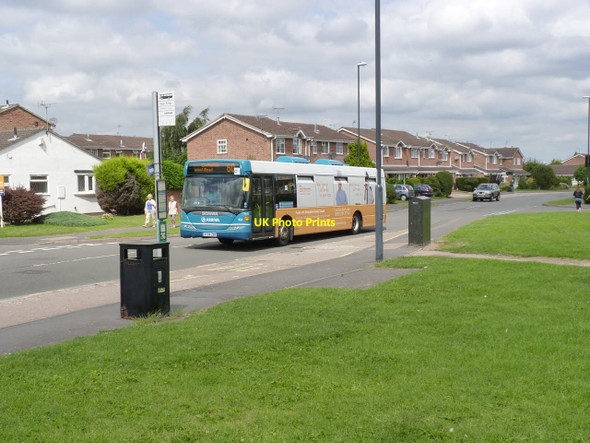 Photo 6"x4" Bus service 60 on Maple Drive Chellaston c2013