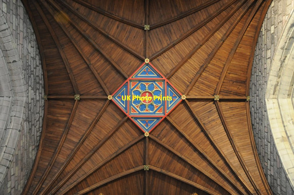 Photo 6"x4" Ceiling, St Asaph Cathedral Ro c2013