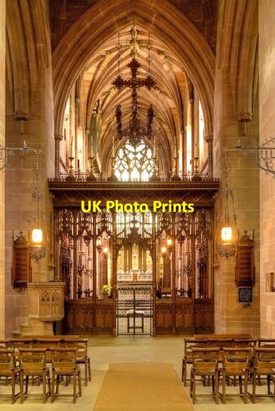 Photo 6"x4" Nave, Clumber Chapel Carburton c2013