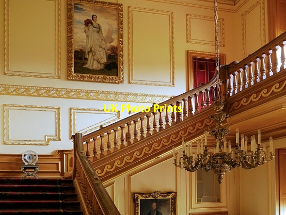 Photo 6"x4" Stairway, Belton House Belton\/SK9239 c2013