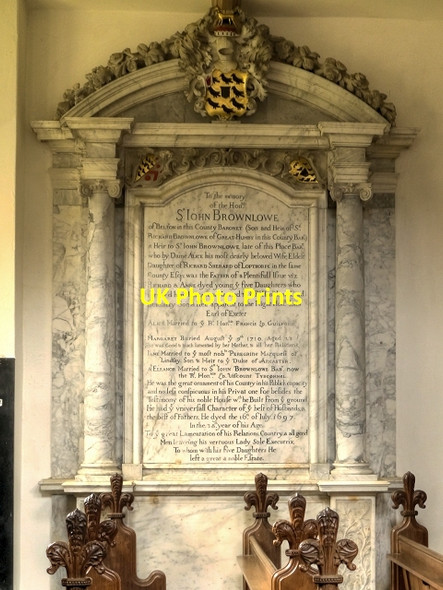 Photo 6"x4" John Browlow Memorial, Belton Church Belton\/SK9239 c2013