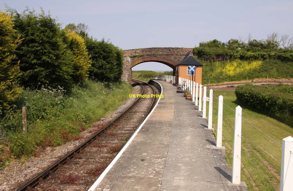 Photo 6"x4" Doniford Halt station Watchet c2013