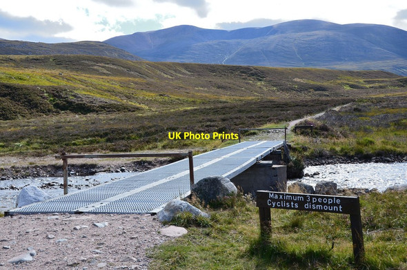 Photo 6"x4" Bridge over Am Beanaidh, Gleann Eanaich Am Beanaidh c2013