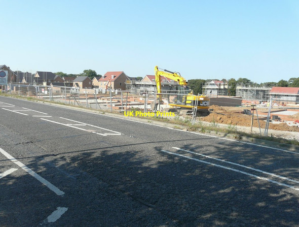 Photo 6"x4" Sholden Fields building site Deal c2013