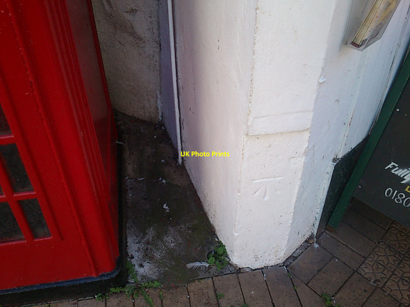 Photo 6"x4" Ordnance Survey cut Bench Mark Brixham c2013