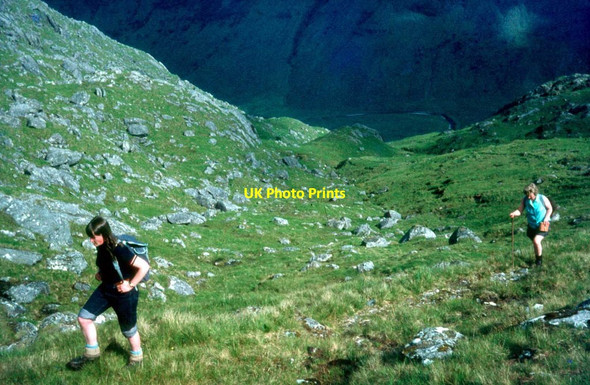 Photo 6"x4" Climbing the path to M\u00c3\u00a0m Meadail Cnoc Allt na Seilge c1968