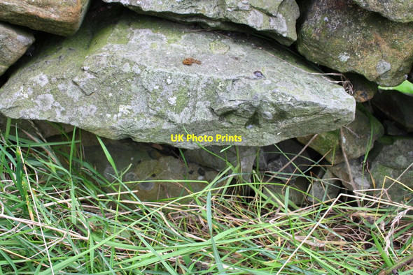 Photo 6"x4" Benchmark on A685 wall, Dillicar Common Lowgill\/SD6297 c2013