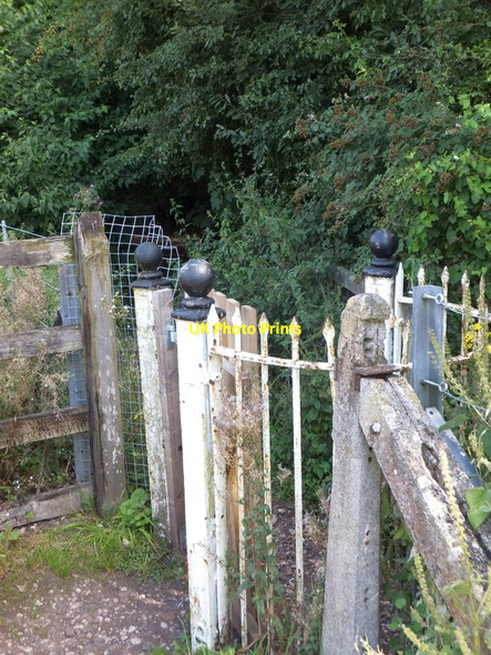 Photo 6"x4" Kissing gate beside the railway line at Westford Wellington\/ST1420 c2013