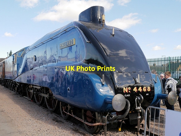 Photo 6"x4" 4468 Mallard at Grantham Festival of Steam 2013 Grantham c2013