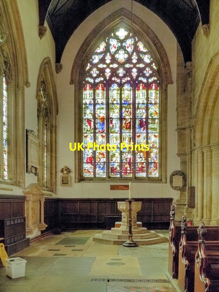 Photo 6"x4" Church of St Mary Magdalene, Baptistry Newark-on-Trent c2013