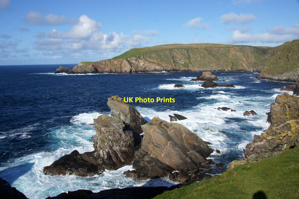 Photo 6"x4" Stacks of Poindie, near Orknagable Burrafirth c2013