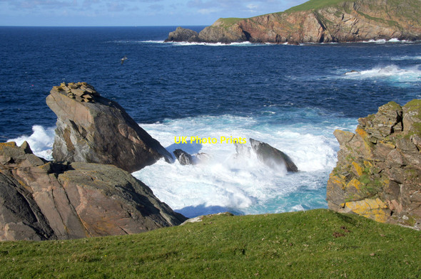 Photo 6"x4" Stacks of Poindie, near Orknagable Burrafirth c2013 P1