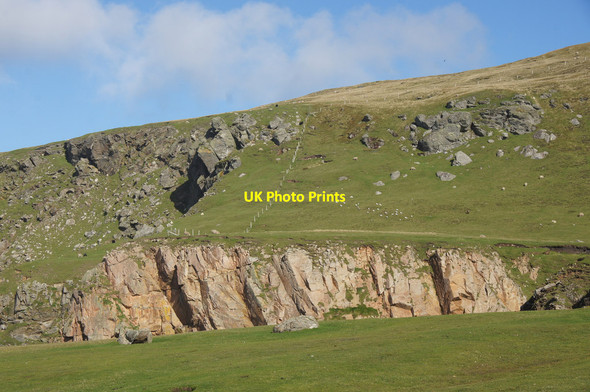 Photo 6"x4" Un-named geo west of Libbers Hill Burrafirth c2013