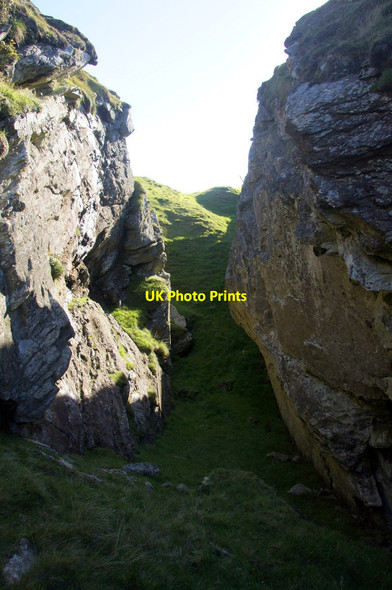 Photo 6"x4" Slip zone above Greff, west of Libbers Hill Burrafirth c2013