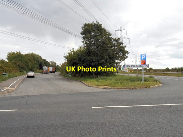Photo 6"x4" Layby on the A1 near Doddington Askerton Hill c2013
