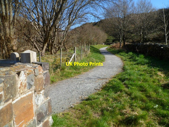 Photo 6"x4" Path along a bank of Afon Glaslyn in Beddgelert  Beddgelert c2012