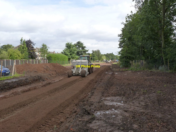 Photo 6"x4" Preparing the track bed, Bramcote Lane tram stop Beeston\/SK5236 c2013