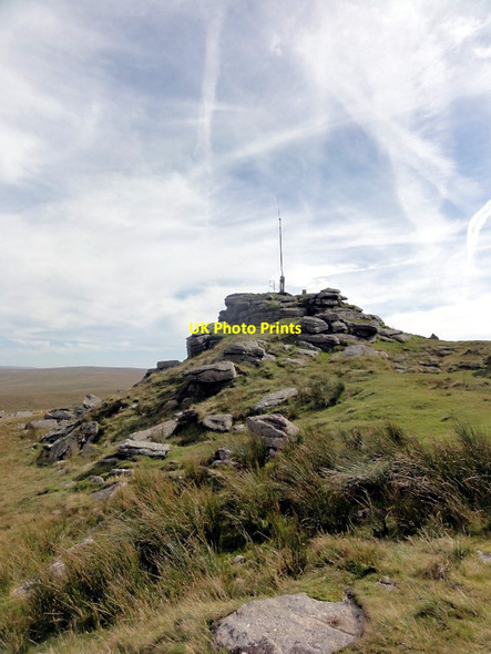 Photo 6"x4" Flagpole on Yes Tor Meldon\/SX5592 c2012