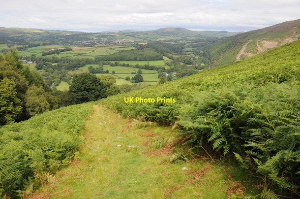 Photo 6"x4" The Wye Valley Walk on Graig Allt-y-bont Llansantffraed-Cwmdeuddwr c2013