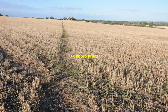 Photo 6"x4" Footpath to Kinnersley Earl's Croome c2013