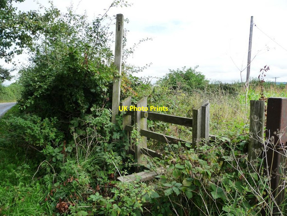Photo 6"x4" Brambly stile, south-east side, Pentre-Waun road Coed-y-paen c2013