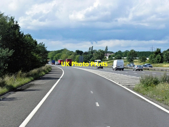 Photo 6"x4" M6, Entry Sliproad at Junction 3 Bedworth c2013