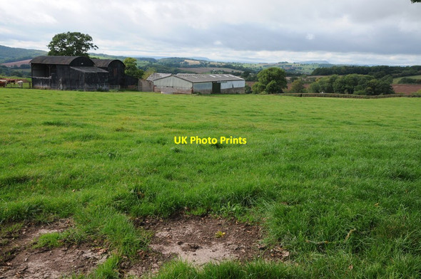 Photo 6"x4" Farm buildings on the edge of Monmouth Monmouth\/Trefynwy c2013