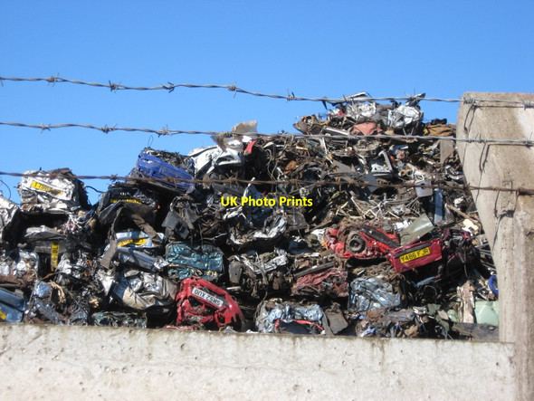 Photo 6"x4" Graveyard for Cars Inverkeithing c2013