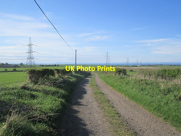 Photo 6"x4" Unsealed road, Elphinstone Tranent c2013