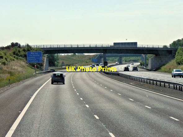 Photo 6"x4" Hanney Hay Road Bridge over M6 Toll Road Brownhills\/SK0405 c2013
