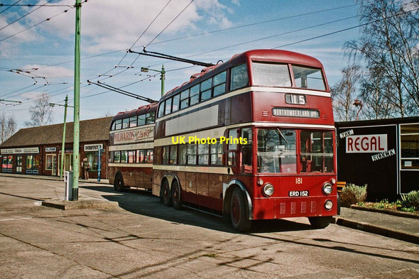Photo 6"x4" The Trolleybus Museum at Sandtoft - Two Reading trolleybuses 181 & 113, near Sandtoft, Lincs Sandtoft c2013