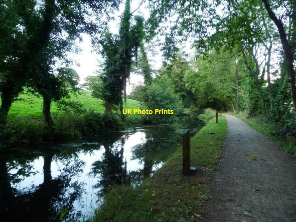 Photo 6"x4" Moorings for the Horse and Jockey pub, at dusk Pontypool\/Pont-y-pwl c2013