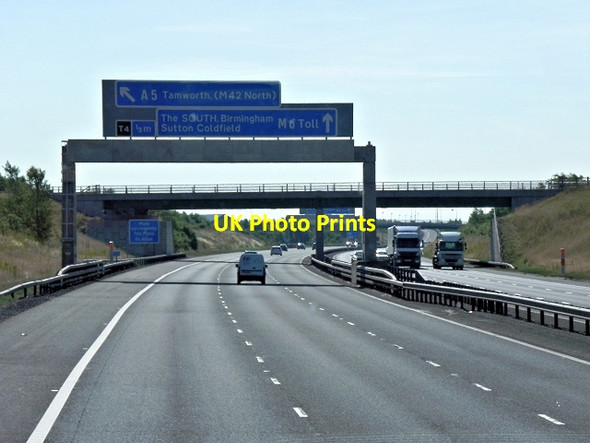 Photo 6"x4" M6 Toll Road Near Shenstone Chesterfield\/SK1005 c2013