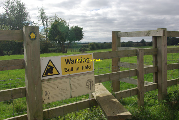 Photo 6"x4" Footpath at Keyston Keyston c2013