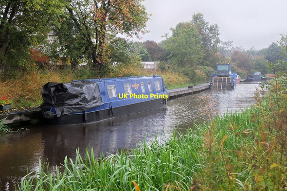 Photo 6"x4" Canal boats moored at Ratho Ratho c2013