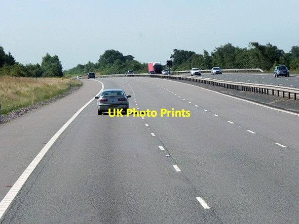 Photo 6"x4" M6 Toll Road (Southbound) Hill Wood\/SK1200 c2013